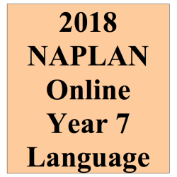 2018 Kilbaha Interactive NAPLAN Trial Test Language Year 7